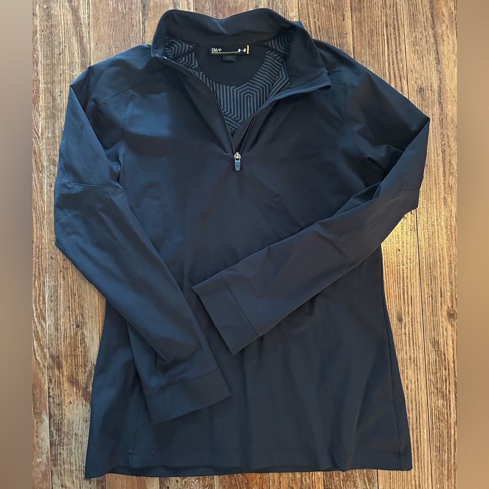 Under Armour half zip infrared ColdGear tech shirt